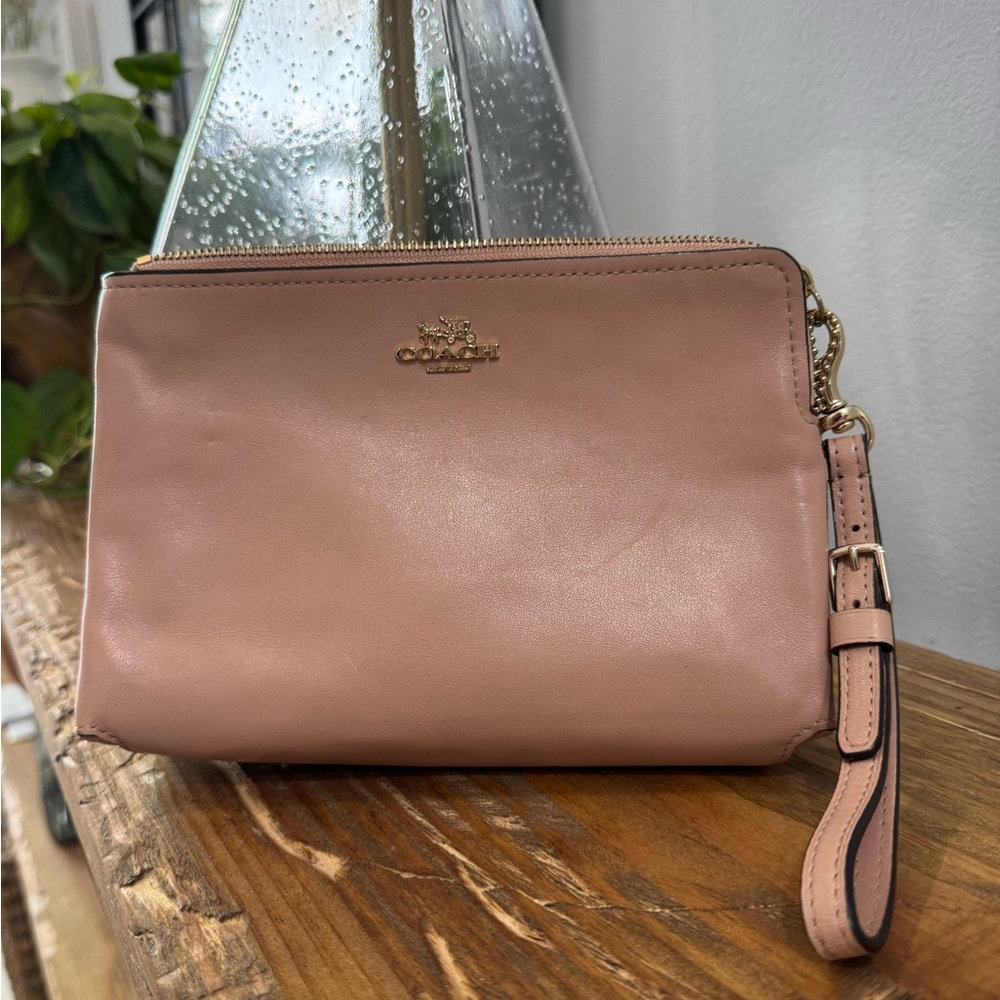 Coach Pink Wristlet Bag